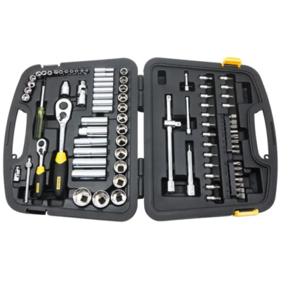 Stanley 86PC 1/4 & 1/2 SQ. DR. SOCKET SET-6PT MET | 94-190