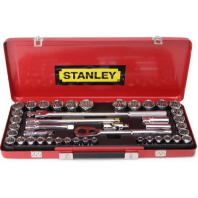 Stanley 1/2 DR 43 PCS PEAR HEAD RATCHET SET METRIC/ IMPERIAL | STMT45505