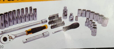 Stanley 1/2 DR 53 PCS PEAR HEAD RATCHET SET MET | STMT45504
