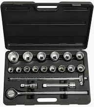 Stanley 19 PC 3/4" DR METRIC 12 POINT SOCKET SET | 89-101