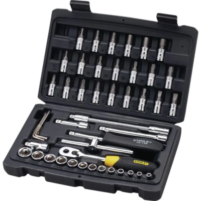 Stanley 46PC 1/4 SQ. DR. SOCKET & BIT SET